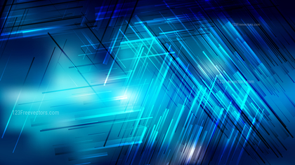 Abstract Black and Blue Chaotic Lines Background