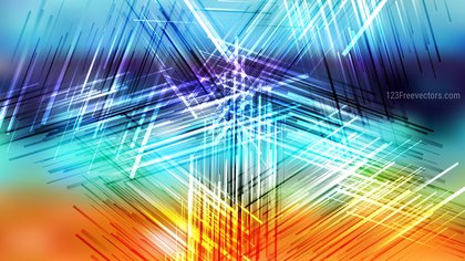 Abstract Blue and Orange Intersecting Lines background Vector Illustration