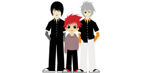 Cartoon Manga Realistic Vector