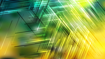 Abstract Green and Yellow Asymmetric Random Lines Background