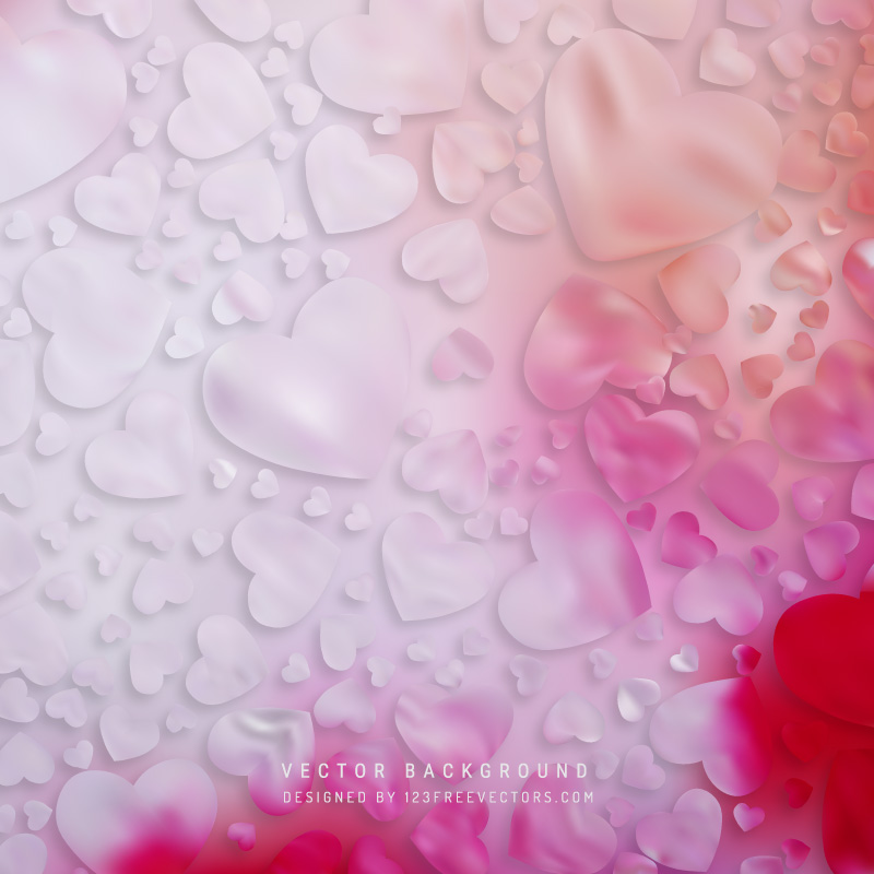 Abstract Light Pink Heart Background
