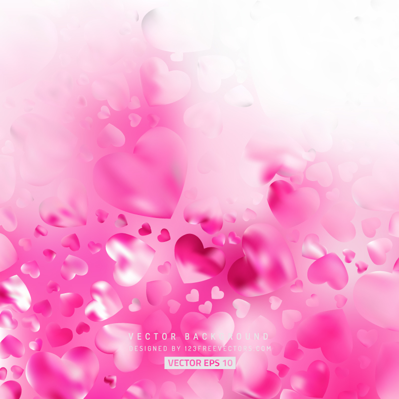 Abstract Light Pink Valentine Heart Background
