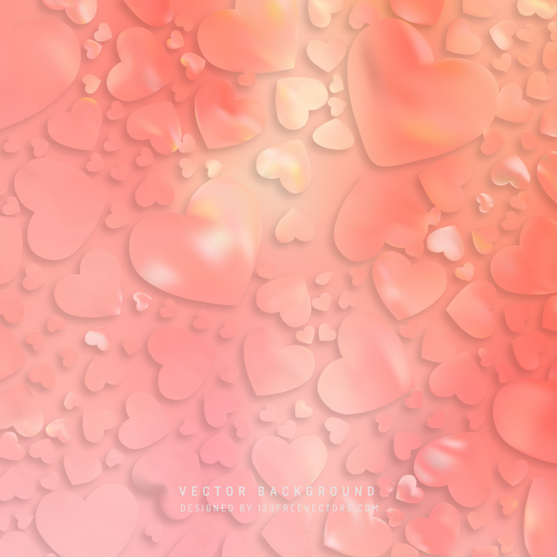 Abstract Valentines Day Light Pink Heart Background