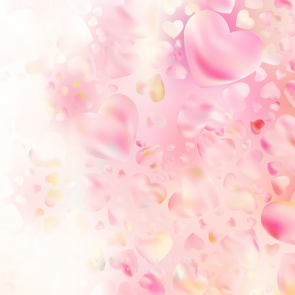 Abstract Light Pink Heart Background