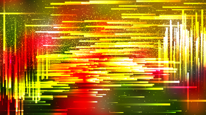 Red Yellow and Green Chaotic Lines Background Vector Art
