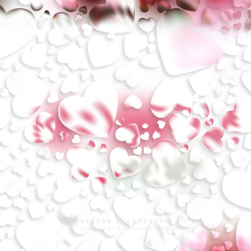 Light Pink Loving Heart Valentine Background