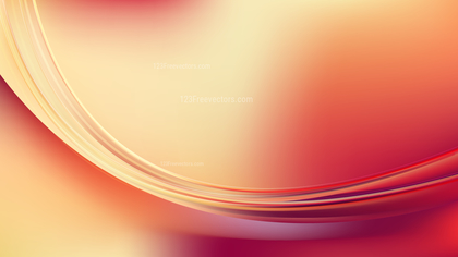 Beige and Red Abstract Curve Background Illustration
