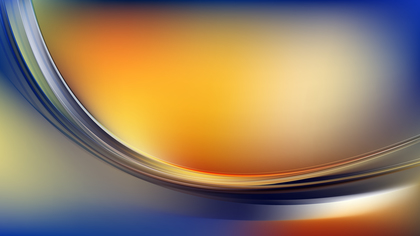 Blue and Orange Abstract Wave Background Vector Image