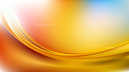 Abstract Blue and Orange Curve Background