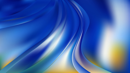 Glowing Blue and Yellow Wave Background Illustration