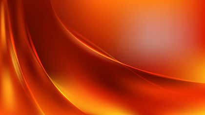 Glowing Bright Orange Wave Background