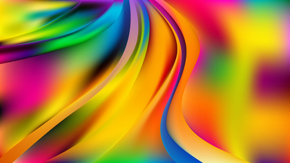 Abstract Colorful Shiny Wave Background Vector Illustration