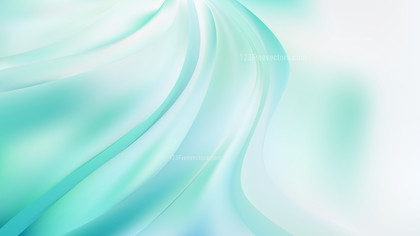 Abstract Green and White Wavy Background Vector