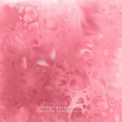 Abstract Valentines Day Pink Heart Background