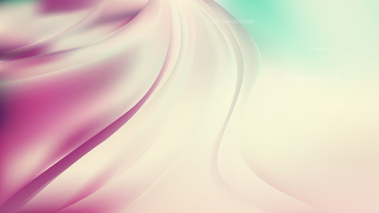 Abstract Pink and Beige Shiny Wave Background Vector Illustration
