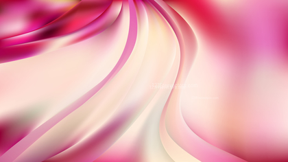 Glowing Abstract Pink and Beige Wave Background