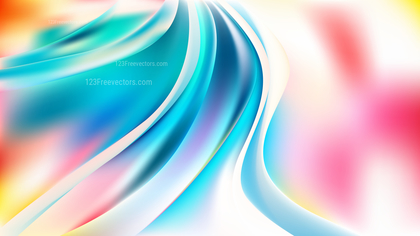 Pink Blue and White Abstract Curve Background Vector Image