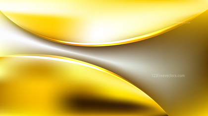 Yellow and White Abstract Wave Background