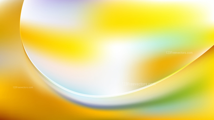 Yellow and White Abstract Wave Background Vector Illustration