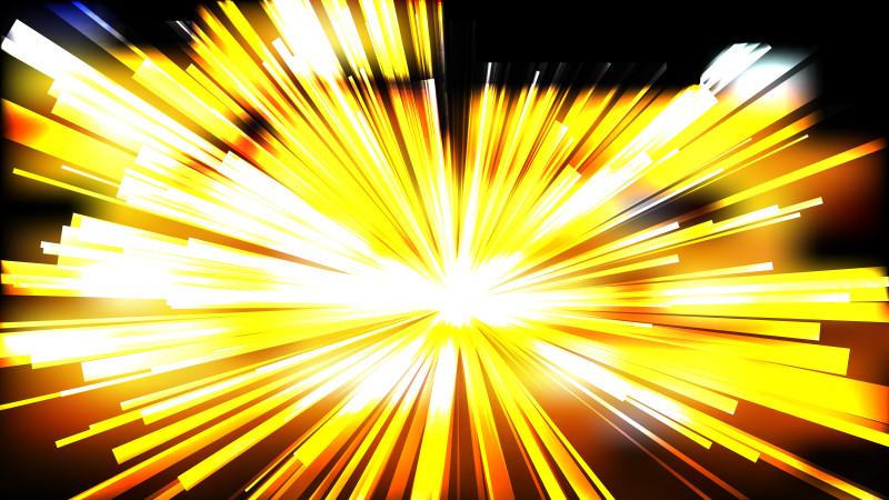 Abstract Black and Yellow Radial Sunburst Background