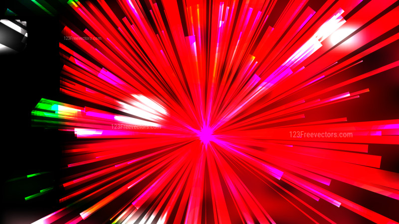 Abstract Black Red and Green Radial Sunburst Background Template