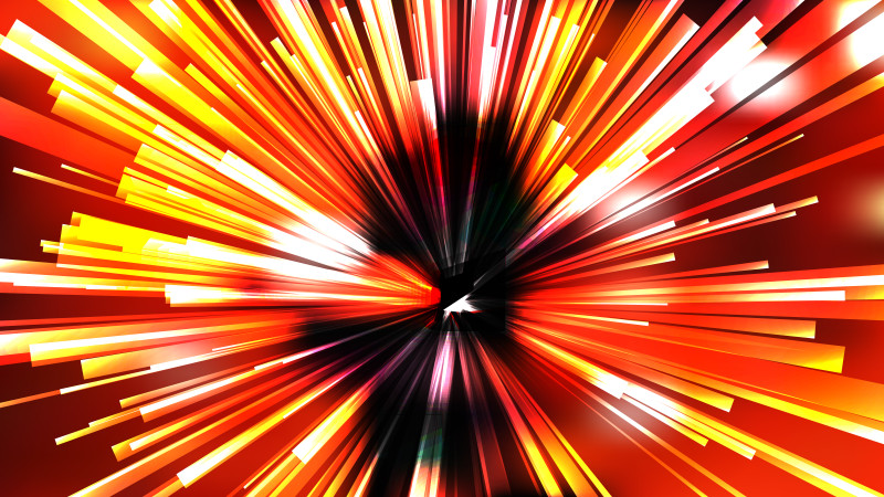Abstract Black Red and Yellow Radial Sunburst Background