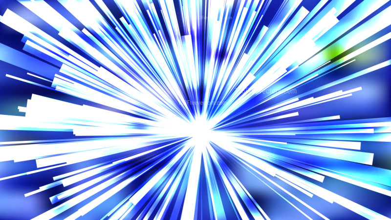 Abstract Blue and White Sunburst Background Image