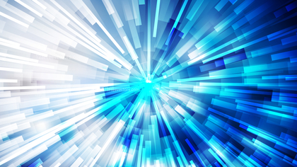 Abstract Blue and White Radial Explosion Background