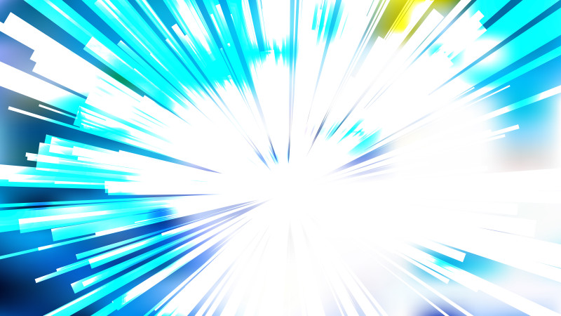 Abstract Blue and White Radial Sunburst Background Vector Graphic