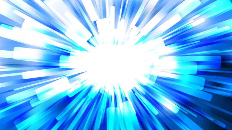 Abstract Blue and White Sunburst Background