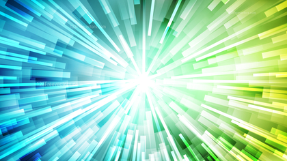 Abstract Blue Green and White Starburst Background Vector Graphic