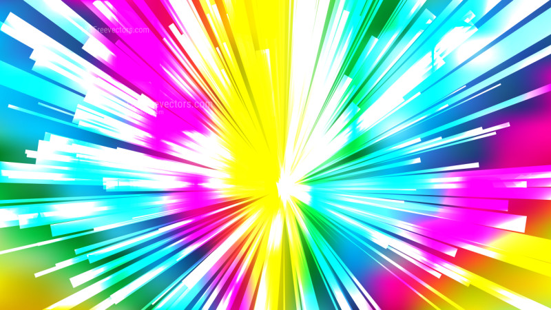 Abstract Colorful Radial Sunburst Background
