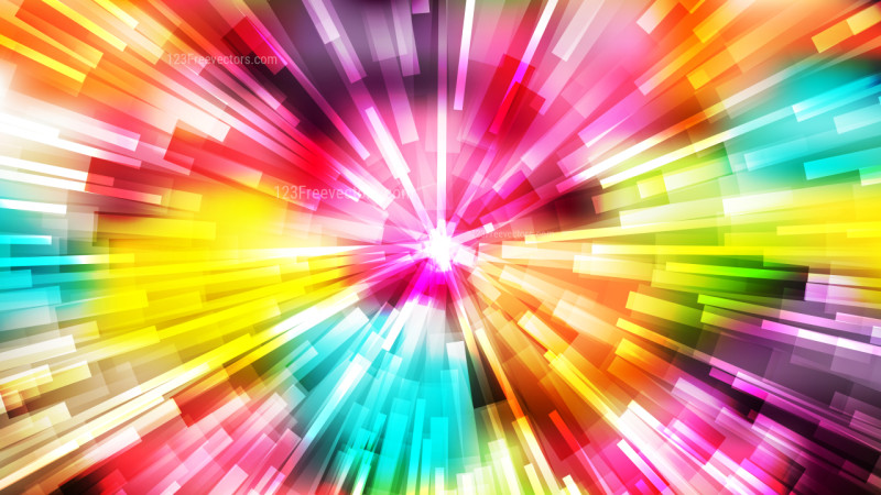 Abstract Colorful Sunburst Background
