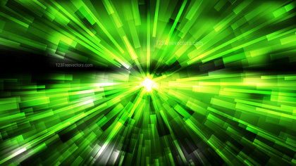 Abstract Green and Black Radial Explosion Background Image