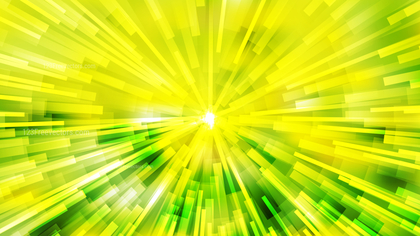 Abstract Green and Yellow Radial Background