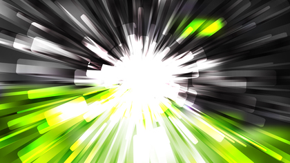Abstract Green Black and White Radial Sunburst Background Graphic