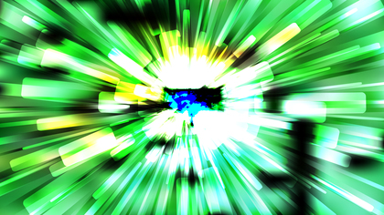 Abstract Green Black and White Light Burst Background