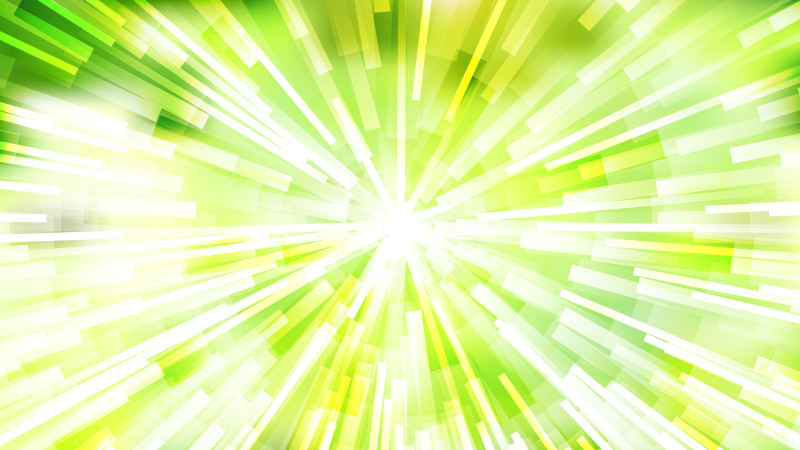 Abstract Green Yellow and White Radial Sunburst Background