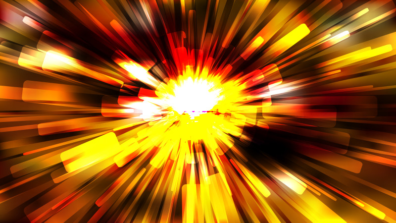 Abstract Orange and Black Radial Sunburst Background Illustrator