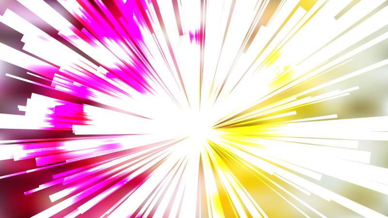 Abstract Pink Yellow and White Radial Sunburst Background Illustrator