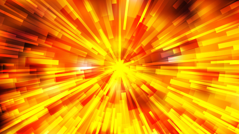 Abstract Red and Yellow Radial Sunburst Background