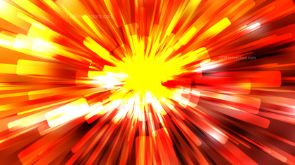 Abstract Red and Yellow Radial Sunburst Background