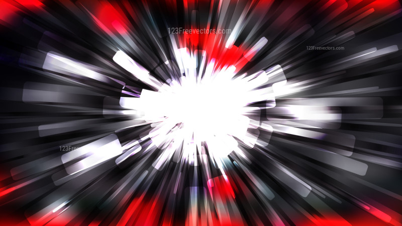 Abstract Red Black and White Sunburst Background Vector Illustration