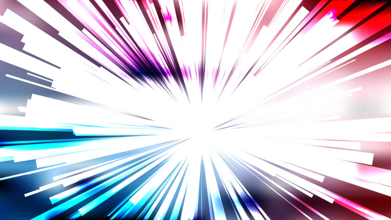 Abstract Red White and Blue Sunburst Background