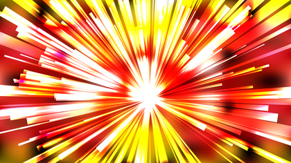 Abstract Red White and Yellow Radial Sunburst Background