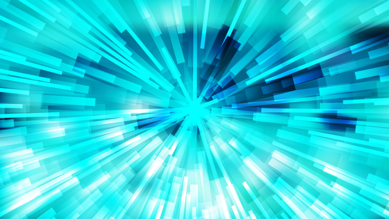 Abstract Turquoise Radial Sunburst Background Graphic