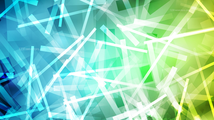 Blue Green and White Overlapping Lines Abstract Background