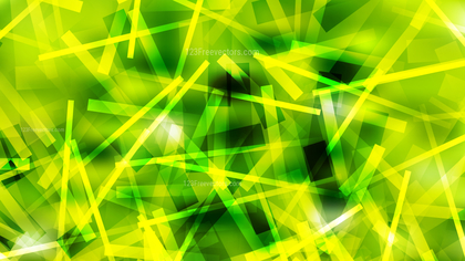 Abstract Green and Yellow Overlapping Lines Background Vector Illustration