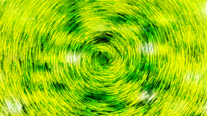 Abstract Green and Yellow Circular Lines Background