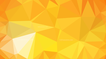 Amber Color Polygon Triangle Background Vector Illustration